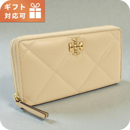 トリーバーチ 長財布ラウンドファスナー レディース ブランド Tory Burch KIRA DIAMOND QUILT 154989 VANILLA SOFT SERVE 財布 TOB154989021