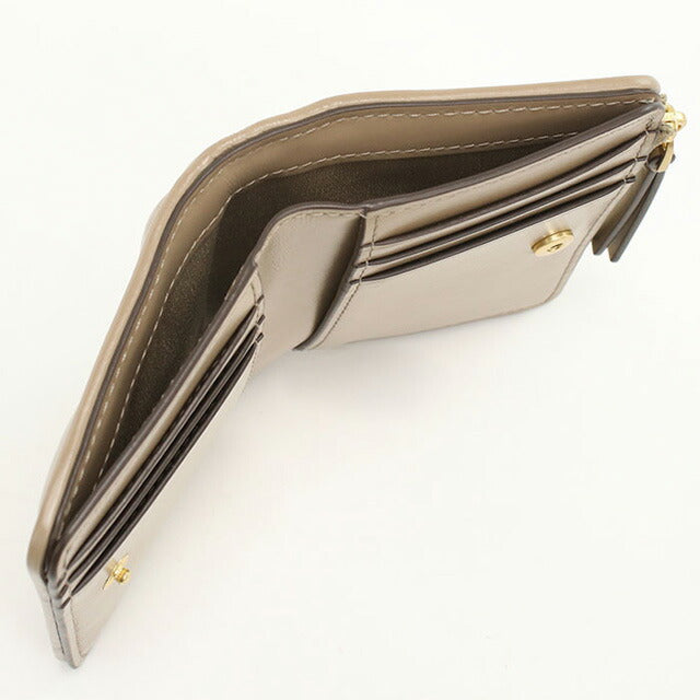 トリーバーチ 二折財布小銭入付き レディース ブランド Tory Burch レザー 154990 ブラウン 財布 TOB154990031
