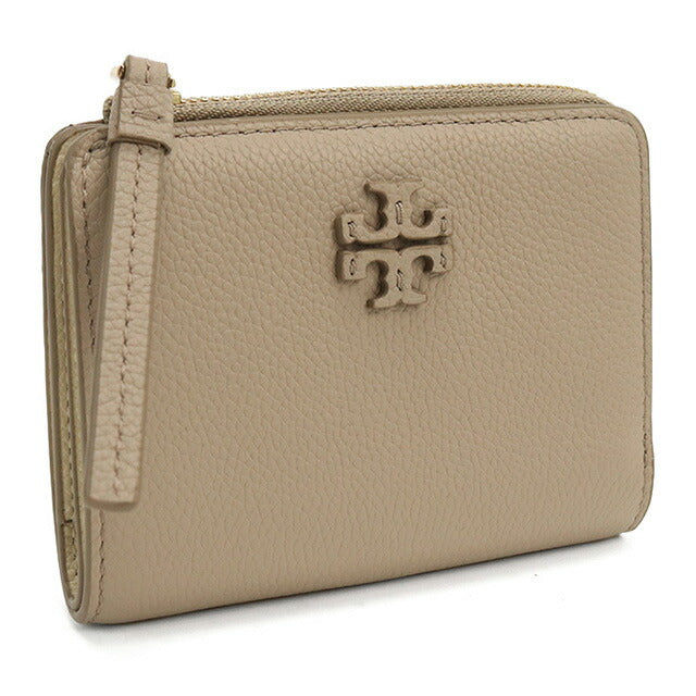 トリーバーチ 二折財布小銭入付き レディース ブランド Tory Burch MCGRAW レザー 158904 ベージュ 財布 TOB158904031