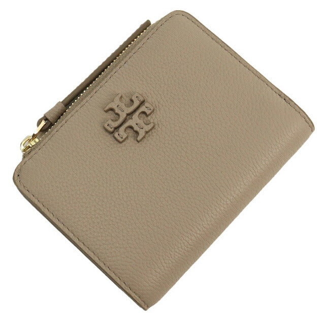 トリーバーチ 二折財布小銭入付き レディース ブランド Tory Burch MCGRAW レザー 158904 ベージュ 財布 TOB158904031