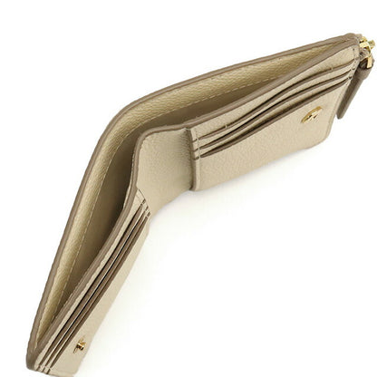 トリーバーチ 二折財布小銭入付き レディース ブランド Tory Burch MCGRAW レザー 158904 ベージュ 財布 TOB158904031