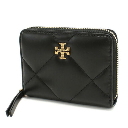 トリーバーチ ラウンドファスナー折財布 レディース ブランド Tory Burch KIRA DIAMOND QUILT レザー 159791 ブラック 財布 TOB159791011