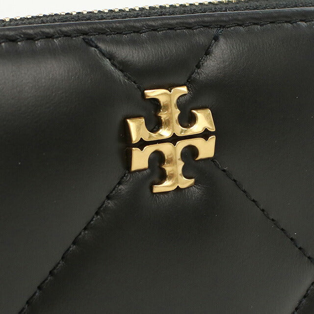トリーバーチ ラウンドファスナー折財布 レディース ブランド Tory Burch KIRA DIAMOND QUILT レザー 159791 ブラック 財布 TOB159791011