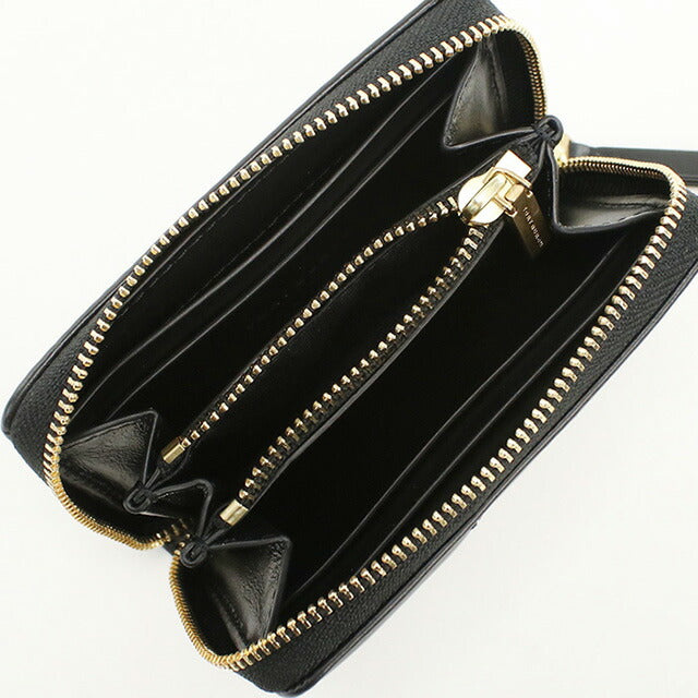 トリーバーチ ラウンドファスナー折財布 レディース ブランド Tory Burch KIRA DIAMOND QUILT レザー 159791 ブラック 財布 TOB159791011