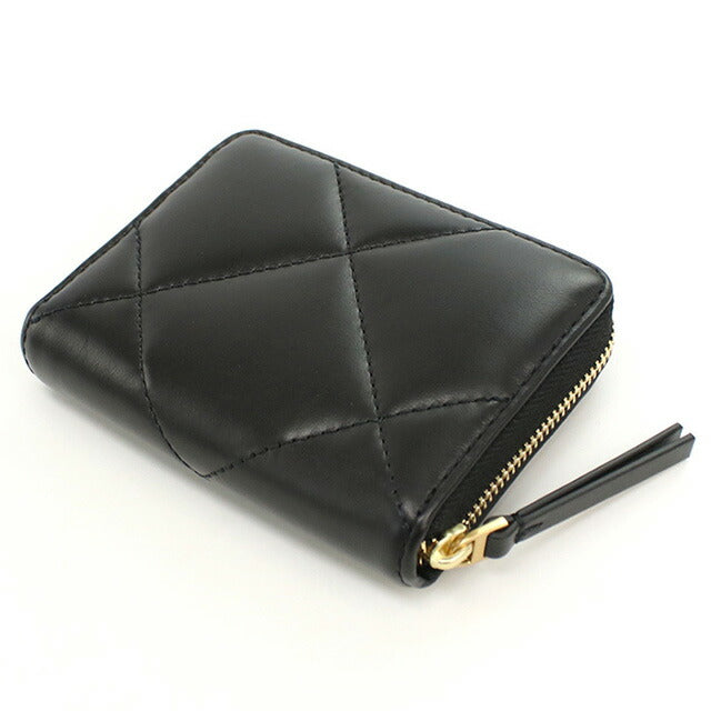 トリーバーチ ラウンドファスナー折財布 レディース ブランド Tory Burch KIRA DIAMOND QUILT レザー 159791 ブラック 財布 TOB159791011