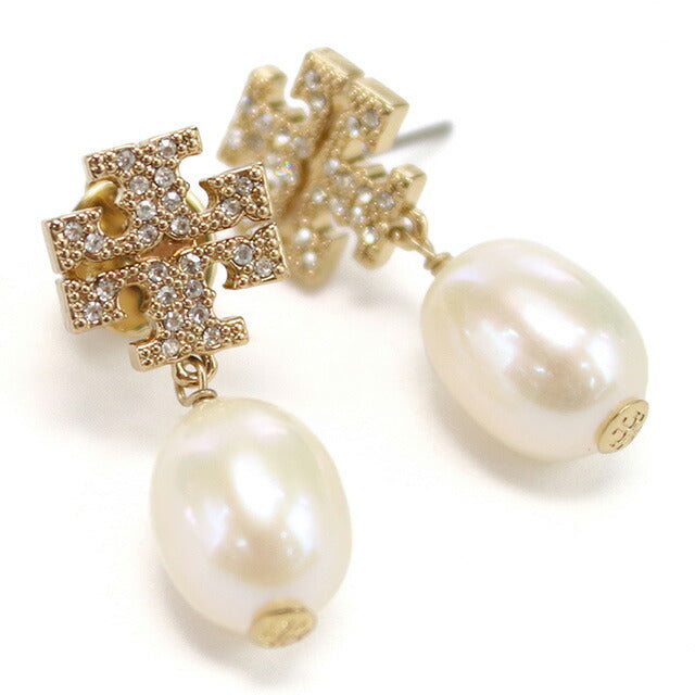トリーバーチ ピアス レディース ブランド TORY BURCH KIRA PAVE PEARL DROP EARRING 60525 ゴールド アクセサリー TOB60525011
