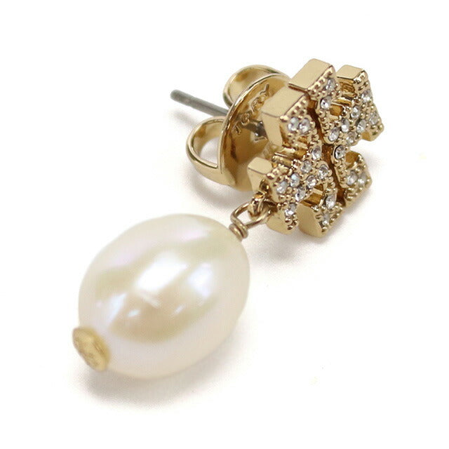 トリーバーチ ピアス レディース ブランド TORY BURCH KIRA PAVE PEARL DROP EARRING 60525 ゴールド アクセサリー TOB60525011