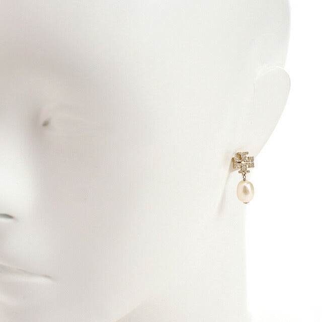トリーバーチ ピアス レディース ブランド TORY BURCH KIRA PAVE PEARL DROP EARRING 60525 ゴールド アクセサリー TOB60525011