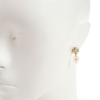 トリーバーチ ピアス レディース ブランド TORY BURCH KIRA PAVE PEARL DROP EARRING 60525 ゴールド アクセサリー TOB60525011