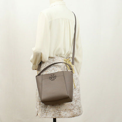 トリーバーチ ハンドバッグ レディース ブランド TORY BURCH MCGRAW レザー カンボジア 74956 SILVER MAPLE グレー系 バッグ TOB74956031