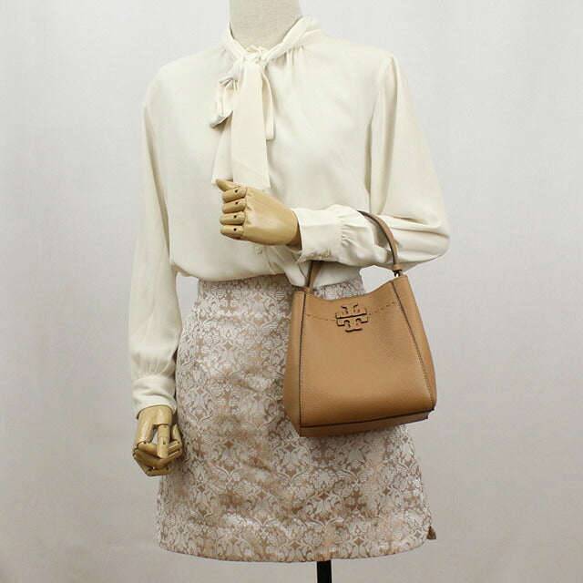 トリーバーチ ハンドバッグ レディース ブランド TORY BURCH MCGRAW レザー カンボジア 74956 TIRAMISU ブラウン系 バッグ TOB74956041