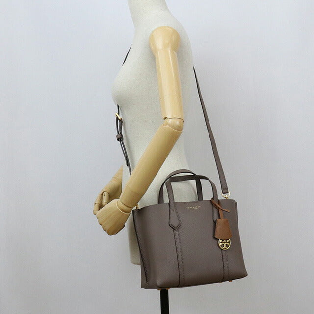 トリーバーチ トートバッグ レディース ブランド TORY BURCH PERRY レザー カンボジア 81928 CLAM SHELL グレー系 バッグ TOB81928021