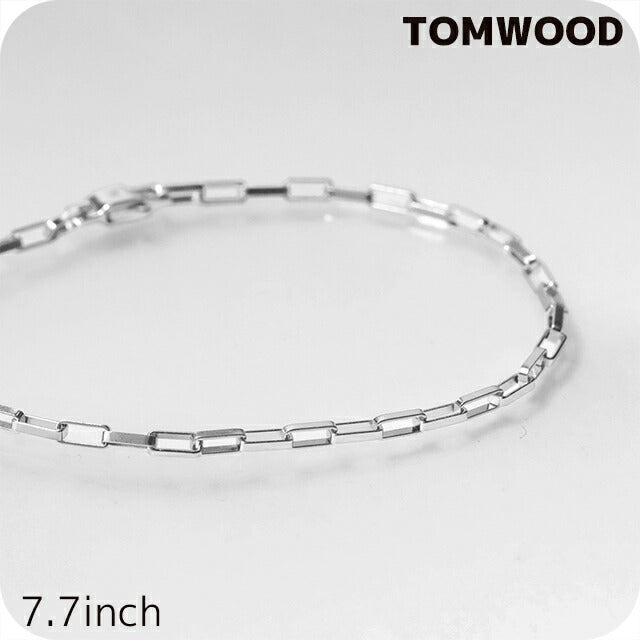 Tom Wood 手链男士女士品牌 TOMWOOD Billie 手链 7.7 英寸 100057 银色配件 TOM-100057-7-7