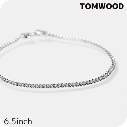 TOMWOOD 手链男士女士品牌 TOMWOOD 手链 M 6.5 英寸 100255 银色配件 TOM-100255-6-5