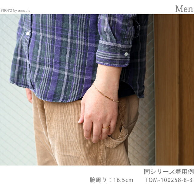 TOMWOOD 手链男士女士品牌 TOMWOOD 手链 M 金色 8.3 英寸 100258 金色配件 TOM-100258-8-3