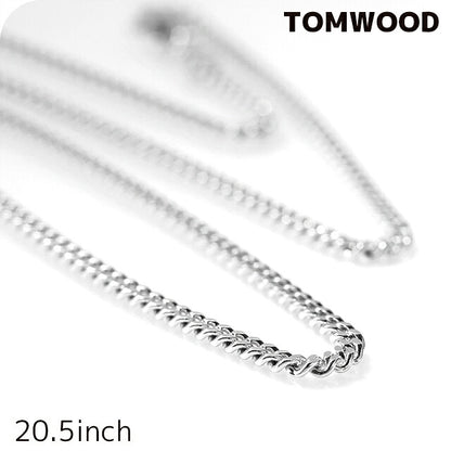 トムウッド ネックレス メンズ レディース ブランド TOMWOOD Curb Chain M 20.5inch チェーン 100264 シルバー アクセサリー TOM-100264-20-5