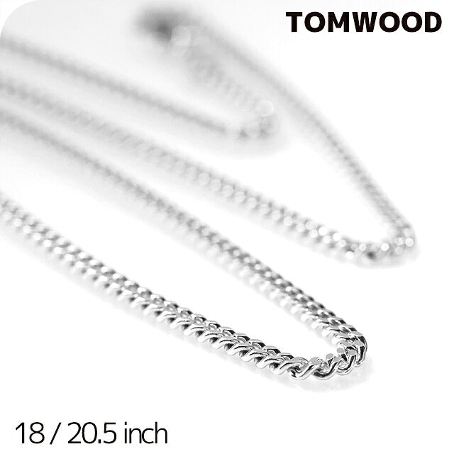 トムウッド ネックレス メンズ レディース ブランド TOMWOOD Curb Chain M チェーン 100264 アクセサリー 選べるモデル TOM-100264