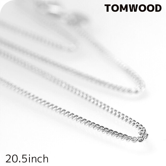 トムウッド ネックレス メンズ レディース ブランド TOMWOOD Curb Chain Slim 20.5inch チェーン 100269 シルバー アクセサリー TOM-100269-20-5
