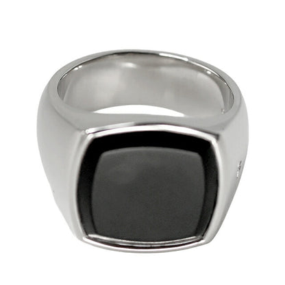 トムウッド リング メンズ レディース ブランド TOMWOOD Cushion Black Onyx 50size 100305 ブラック シルバー アクセサリー TOM-100305-50
