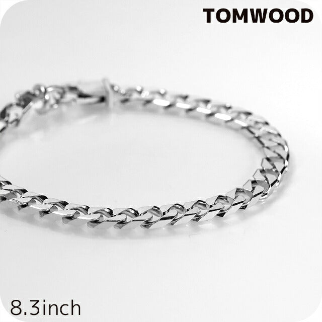 TOMWOOD 手链男士女士品牌 TOMWOOD Frankie 手链 8.3 英寸 100475 银色配件 TOM-100475-8-3