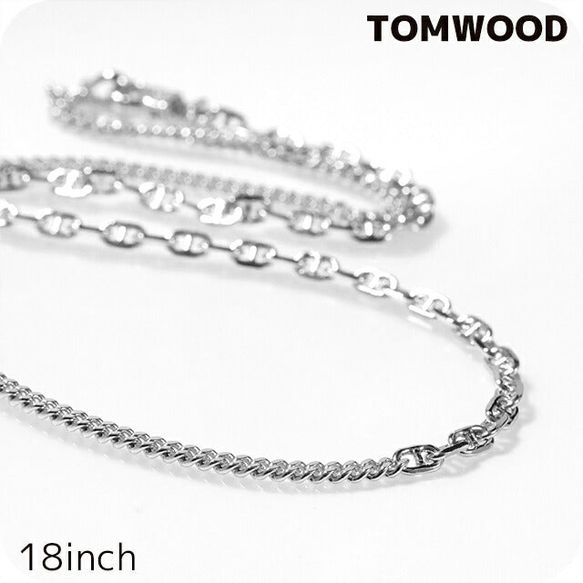 トムウッド ネックレス メンズ レディース ブランド TOMWOOD ルーチェーン 18インチ 101232 シルバー アクセサリー TOM-101232-18