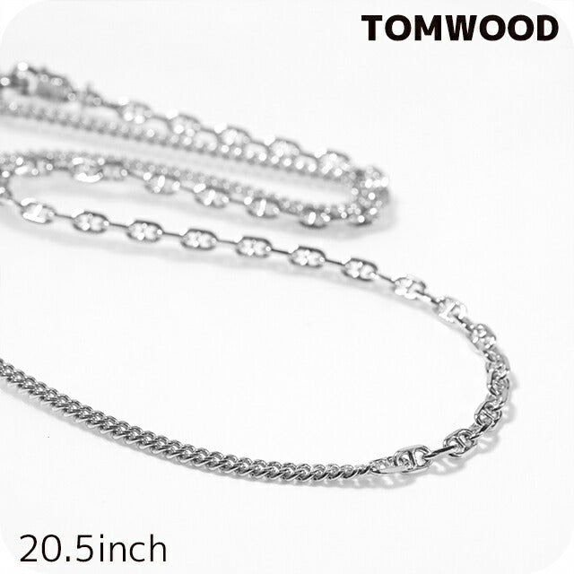 トムウッド ネックレス メンズ レディース ブランド TOMWOOD ルーチェーン 20.5インチ 101232 シルバー アクセサリー TOM-101232-20-5