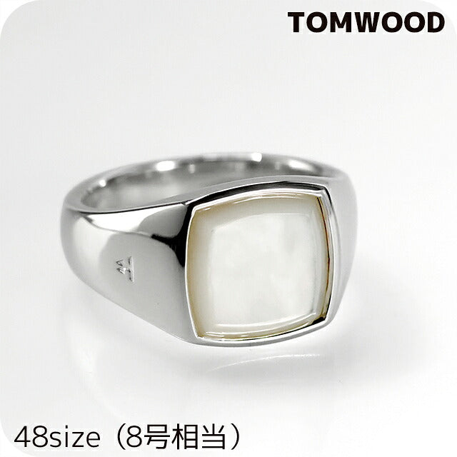 トムウッド リング メンズ レディース ブランド TOMWOOD Kay Ring White MOP 48size 101283 シルバー アクセサリー TOM-101283-48