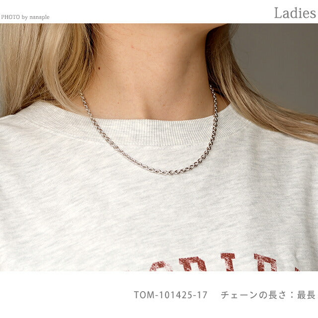 トムウッド ネックレス メンズ レディース ブランド TOMWOOD エイダチェーンスリム 17インチ 101425 シルバー アクセサリー TOM-101425-17