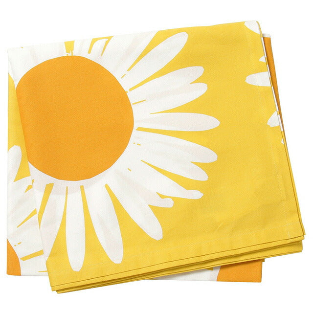 マリメッコ marimekko 072320 210 アウリンゴンクッカ テーブルクロス 280×131.5cm イエロー×ホワイト レディース ユニセックス UCMM00475L