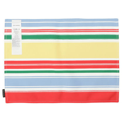 マリメッコ marimekko 072347 105 パラーティ プレイスマット ランチョンマット マルチカラーストライプ レディース ユニセックス UCMM00514L