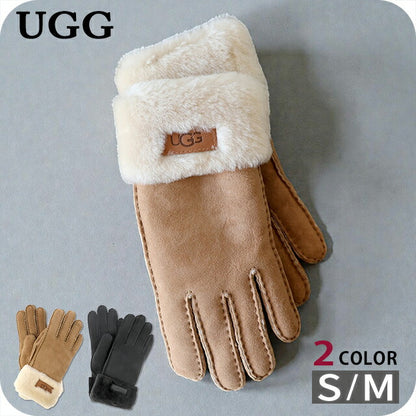 UGG 手套女式品牌 UGG TURN CUFF GLOVE 标志 17369 配件可选型号 UGG-17369