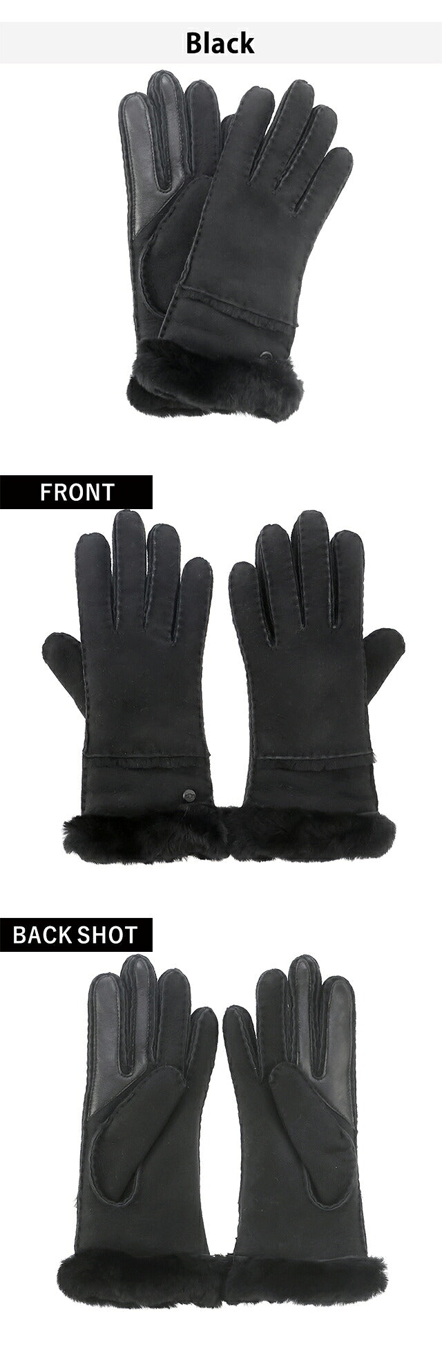 アグ 手袋 レディース ブランド UGG SHEEPSKIN SEAMED GLOVE 17371