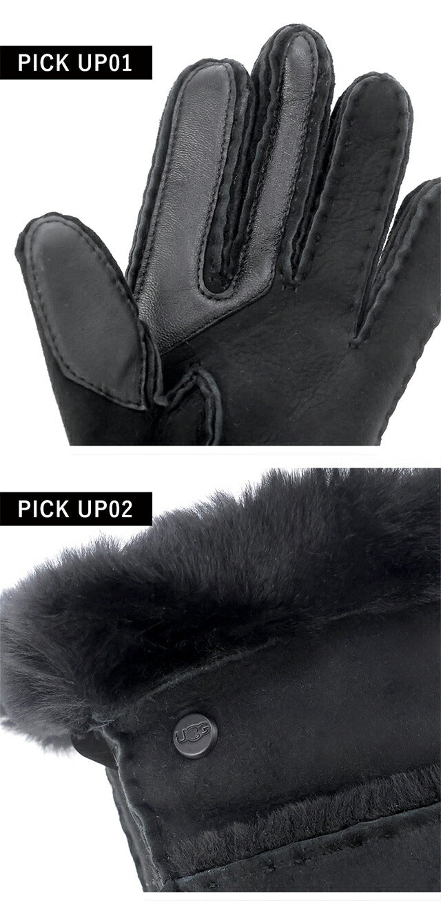 アグ 手袋 レディース ブランド UGG SHEEPSKIN SEAMED GLOVE 17371