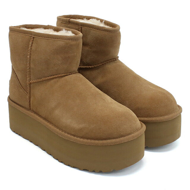 アグ ブーツ レディース ブランド UGG CLASSIC MINI PLATFORM 1134991 ベージュ シューズ 選べるモデル UGG1134991B
