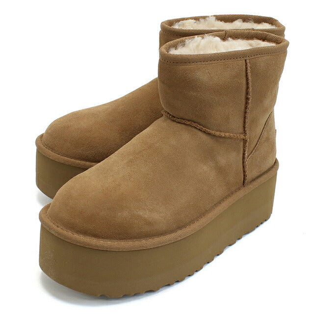 アグ ブーツ レディース ブランド UGG CLASSIC MINI PLATFORM 1134991 ベージュ シューズ 選べるモデル UGG1134991B