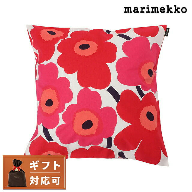 マリメッコ marimekko 064163 001 ウニッコ柄 クッションカバー 50×50cm ホワイト×レッド レディース ユニセックス PIENI UNIKKO CUSHION COVER UOMM00468L