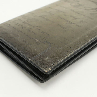 中古 ベルルッティ 長財布二折 メンズ ブランド BERLUTI サンタル フラップロングウォレット カーキ 財布 USDBER101080011