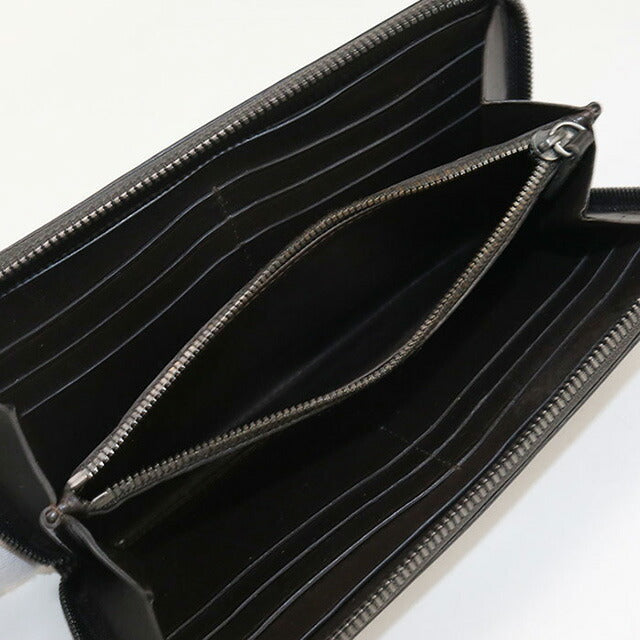 中古 ベルルッティ 長財布ラウンドファスナー メンズ ブランド BERLUTI スクリットレザー レザー ブラウン 財布 USDBER101172011