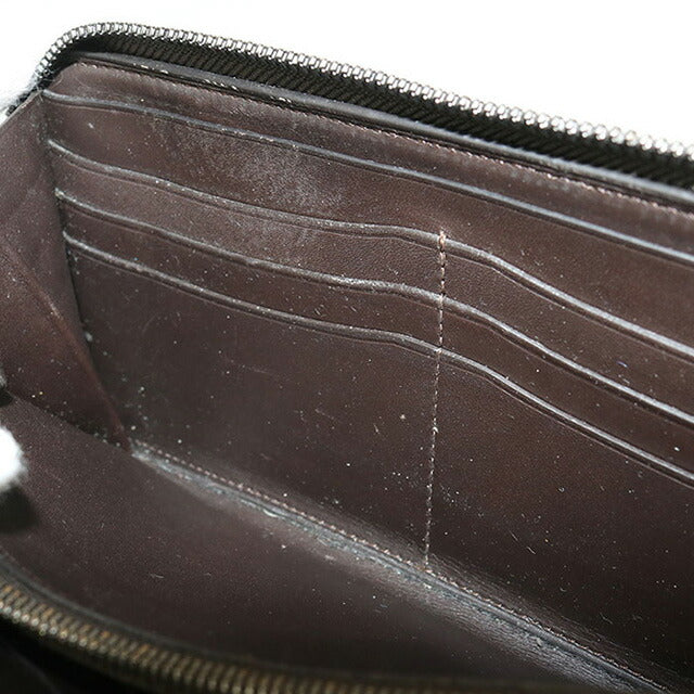 中古 ベルルッティ 長財布ラウンドファスナー メンズ ブランド BERLUTI スクリットレザー レザー ブラウン 財布 USDBER101172011