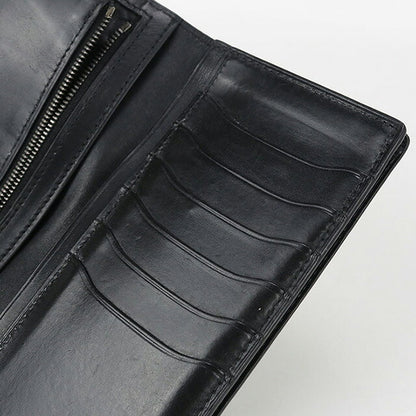 中古 ベルルッティ 長財布二折 メンズ ブランド BERLUTI カリグラフィ サンタル　フラップ　ロングウォレット ブラック 財布 USDBER102831011