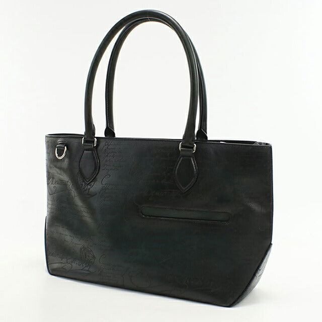 ベルルッティ Berluti トゥジュール カリグラフィ ショルダーバッグ ビジネスバッグ 通勤 トートバッグ  ブラック【中古】 中古 ベルルッティ トートバッグ メンズ ブランド BERLUTI トゥ