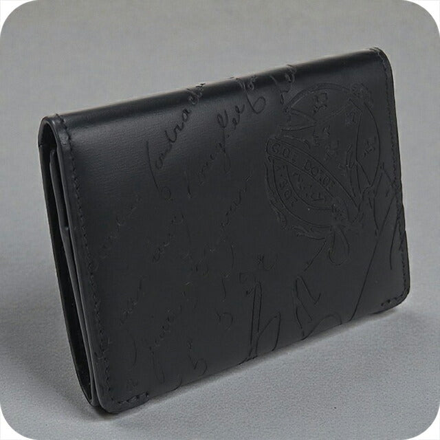 中古 ベルルッティ 名刺入れ メンズ ブランド BERLUTI カリグラフィ ブラック 小物 USDBER104275011