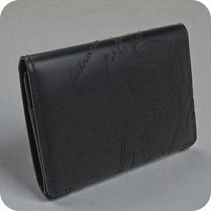 中古 ベルルッティ 名刺入れ メンズ ブランド BERLUTI カリグラフィ ブラック 小物 USDBER104275011