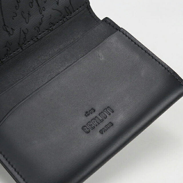 中古 ベルルッティ 名刺入れ メンズ ブランド BERLUTI カリグラフィ ブラック 小物 USDBER104275011