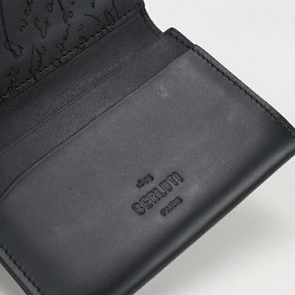 中古 ベルルッティ 名刺入れ メンズ ブランド BERLUTI カリグラフィ ブラック 小物 USDBER104275011