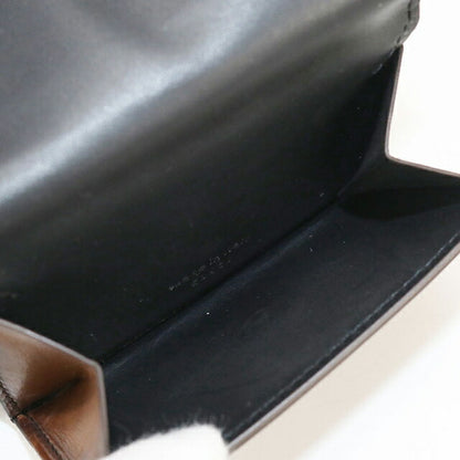 二手 Berluti Trifold 钱包 男士品牌 BERLUTI Acaju 翻盖紧凑型钱包 棕色钱包 USDBER104635011