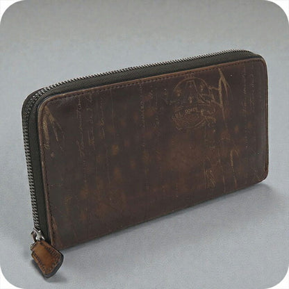 Used Berluti long wallet round zipper men&
