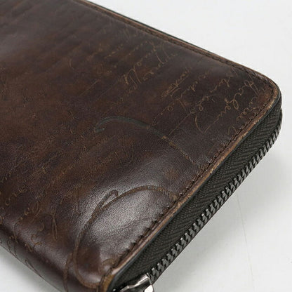 Used Berluti long wallet round zipper men&