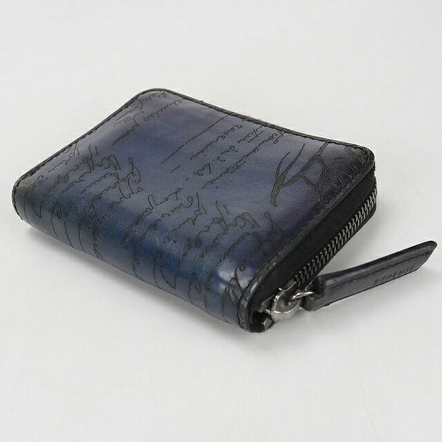 中古 ベルルッティ 小銭入れ メンズ ブランド BERLUTI ネイビー 財布
