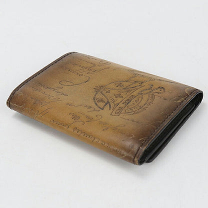 中古 ベルルッティ 名刺入れ メンズ ブランド BERLUTI インブイアフラップカードホルダー ブラウン 小物 USDBER106404011